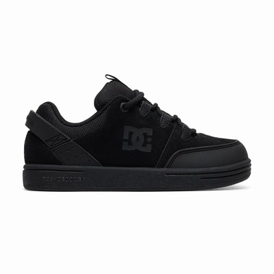 DC Syntax Kid's Black Skate Shoes Australia ZAK-438